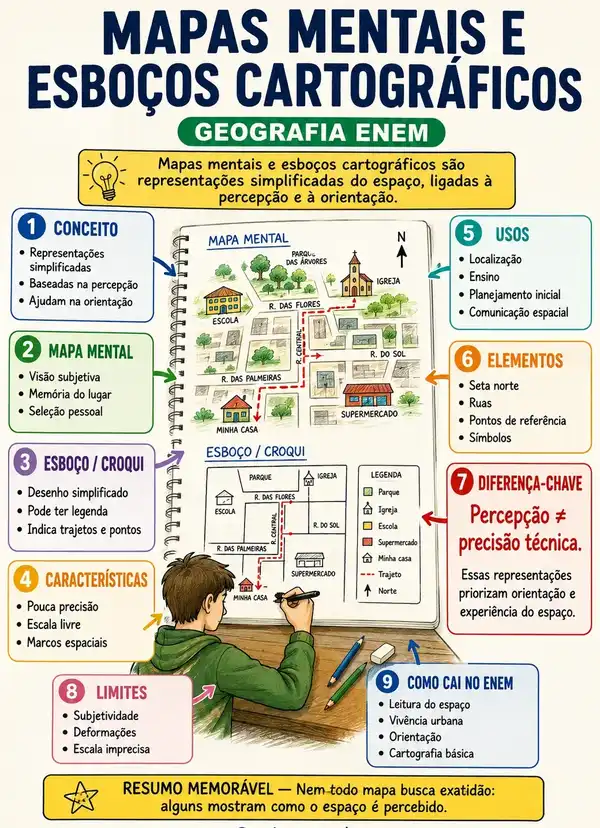 Mapas Mentais e Esboços