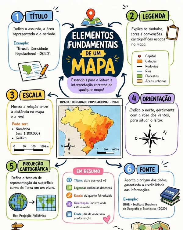 Elementos de um Mapa